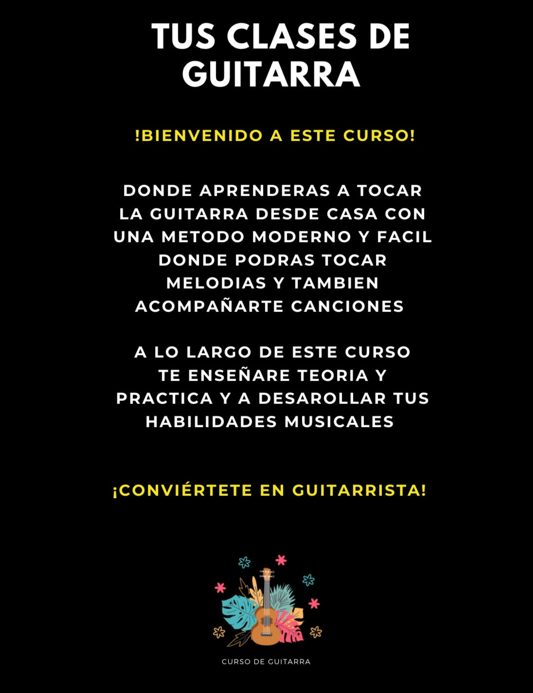 Curso de Guitarra 🎸PDF y Videos