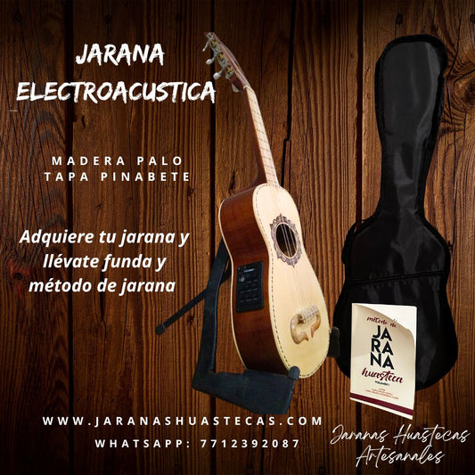 Jarana Huasteca electroacústica  Con funda y Método