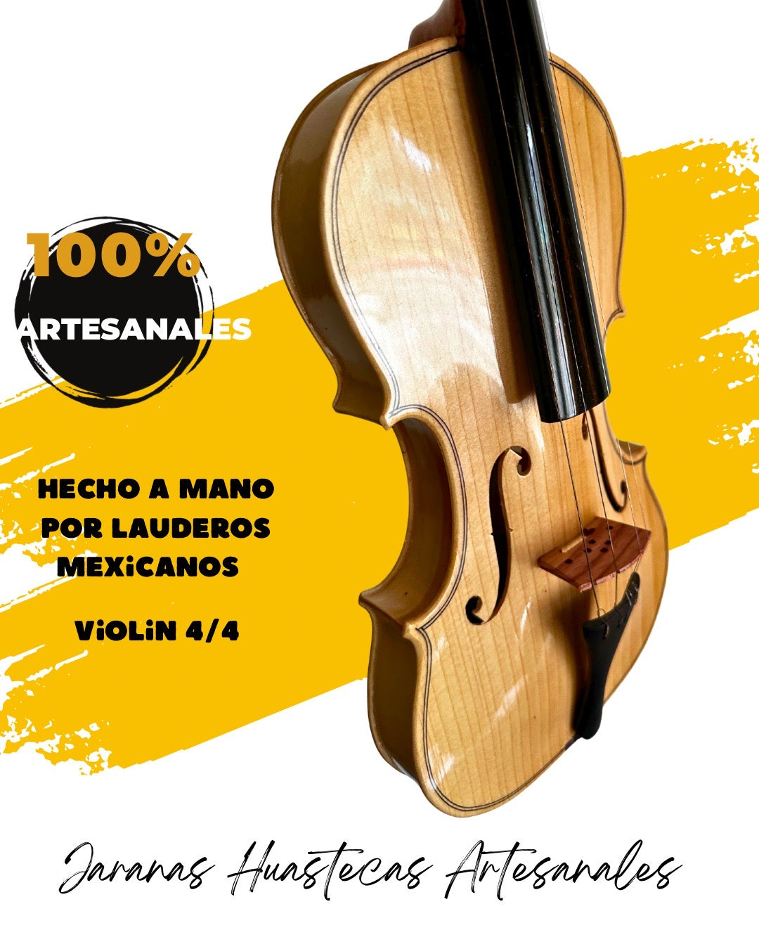 Violin 4/4 madera de  arce hecho a mano con arco y funda